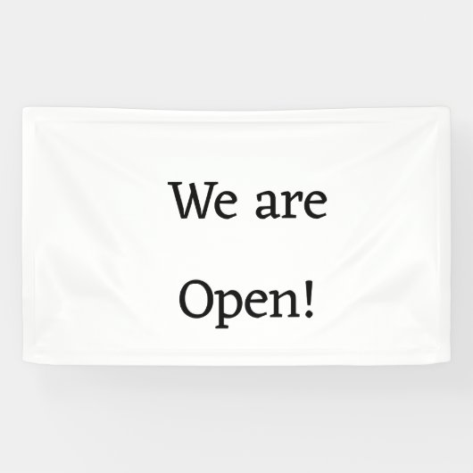 Wij zijn open Small Business Restaurant Hotel Spa Spandoek (Horizontaal)