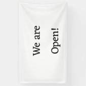 Wij zijn open Small Business Restaurant Hotel Spa Spandoek (Verticaal)