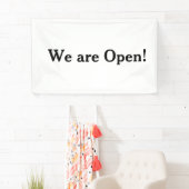 Wij zijn open Small Business Restaurant Hotel Spa Spandoek (Insitu)