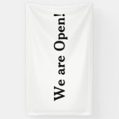 Wij zijn open Small Business Restaurant Hotel Spa Spandoek (Verticaal)