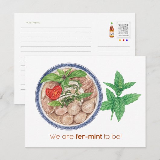 Wij zijn Pho-Mint om Kaart te zijn (Voorkant / Achterkant)