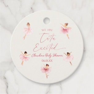 Wij zijn Tutu enthousiast ballerina ballet Baby sh Bedankjes Labels