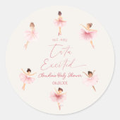 Wij zijn Tutu enthousiast ballerina ballet Baby sh Ronde Sticker (Voorkant)