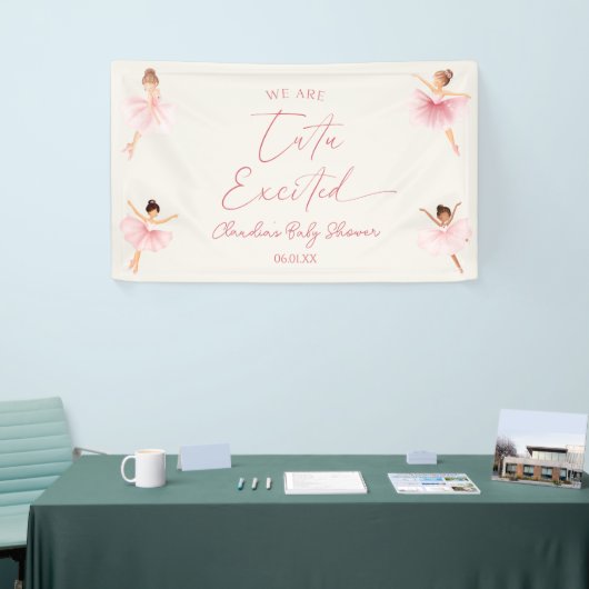Wij zijn Tutu enthousiast ballerina ballet Baby sh Spandoek (Beurs)