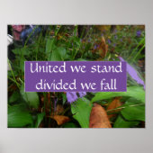 Wij zijn verdeeld over de herfst van het poster (Voorkant)