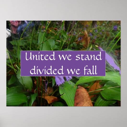 Wij zijn verdeeld over de herfst van het poster (Voorkant)