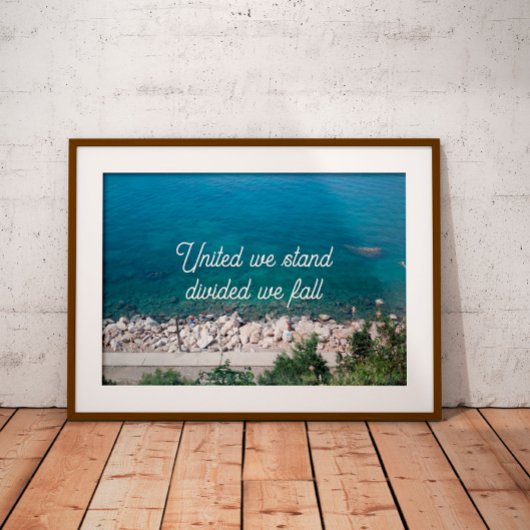 Wij zijn verdeeld over de herfst van het poster