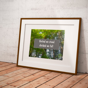 Wij zijn verdeeld over de herfst van het poster