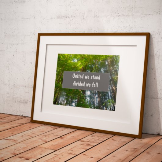 Wij zijn verdeeld over de herfst van het poster