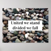 Wij zijn verdeeld over herfst proverb poster (Voorkant)