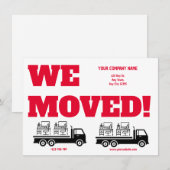 Wij zijn verhuisd Bedrijfsverhuizing Aankondiging (Voorkant / Achterkant)
