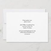 Wij zijn verhuisd Kantoorgebouw Verhuizing Aankondiging (Achterkant)