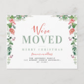 wij zijn verhuisd kerst verhuisbericht  briefkaart (Voorkant)