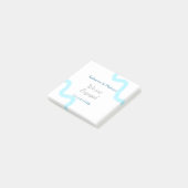 Wij zijn verloofd blauw grijs waterverf spiraal st post-it® notes (Schuin)