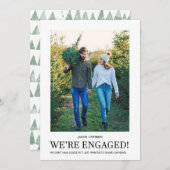 Wij zijn verloofd Foto Moderne Trouwbelofte Aankondiging (Voorkant / Achterkant)