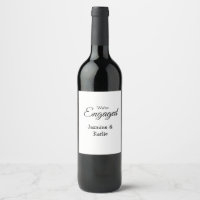 Wij zijn verloofd koppel naam romantisch stijlvol