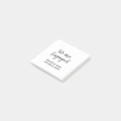 Wij zijn Verloofd naam datum kalligrafie Post-it® Notes (Schuin)