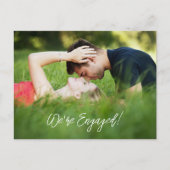 Wij zijn verloofd uitnodiging briefkaart (Voorkant)