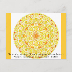 Wij zijn wat wij denken. Alles wat we zijn, komt v Briefkaart