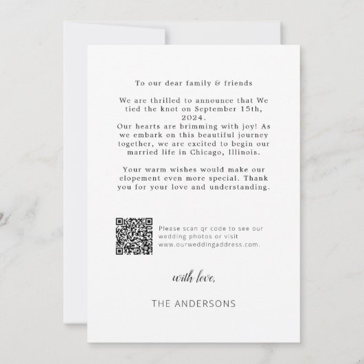 Wij zijn weggelopen Aankondiging van weglopen met  (Achterkant)