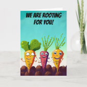 Wij zijn wortelen voor uw groep krijgen goed kaart (Voorkant)