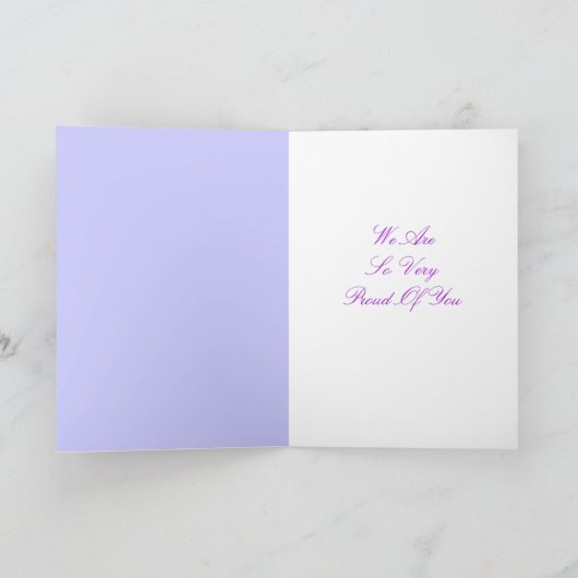 Wij zijn zo zeer Trots van u Kaart (Binnen)