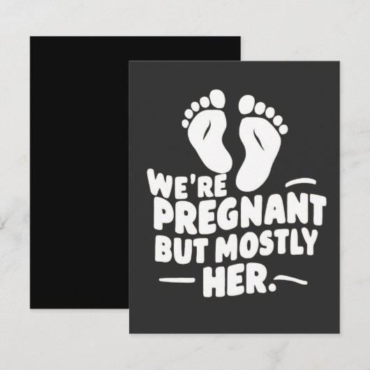 Wij zijn zwanger maar meestal haar grappige zwange (Voorkant / Achterkant)