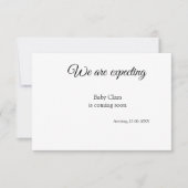 Wij zijn zwanger Voeg baby toe Naam Datum zwangers Aankondiging (Voorkant)