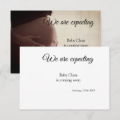 Wij zijn zwanger Voeg baby toe Naam Datum zwangers Aankondiging (Voorkant / Achterkant)