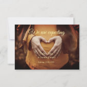 Wij zijn zwanger Voeg baby toe Naam Datum zwangers Aankondiging (Achterkant)