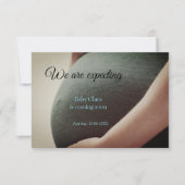 Wij zijn zwanger Voeg baby toe Naam Datum zwangers Aankondiging (Voorkant)