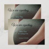 Wij zijn zwanger Voeg baby toe Naam Datum zwangers Aankondiging (Voorkant / Achterkant)