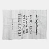 WIJ ZULLEN DE HERE Rustic Christelijk DIENEN Theedoek (Horizontaal)