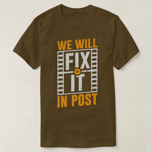 Wij zullen het in post videoredacteur Gift bevesti T-shirt (Design voorkant)