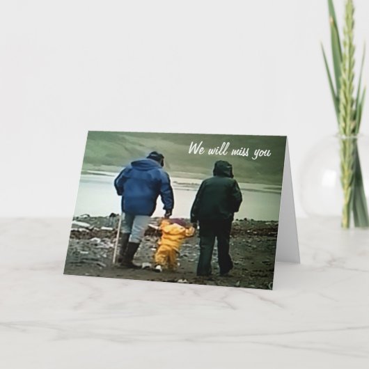 WIJ ZULLEN U MISSEN EN WENSEN U HET BESTE KAART (Voorkant)