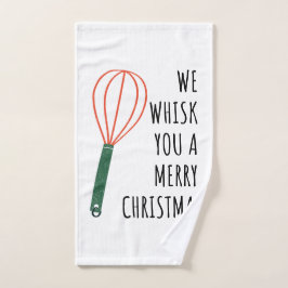 Wij zwaaien u een vrolijke kerst - het bakken van  handdoek