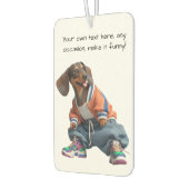 Wijd kleding dachshund luchtverfrisser (Links)