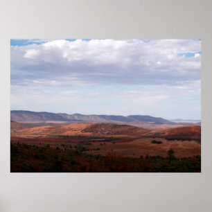 Wijd open ruimte van de Australische outback Poster