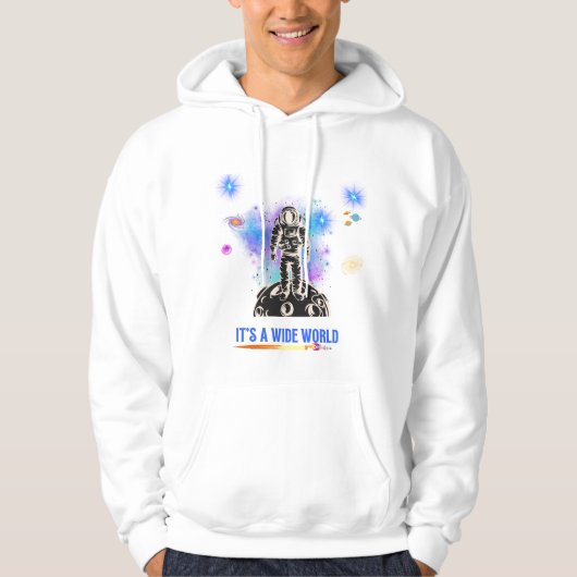 wijde wereld hoodie (Voorkant)