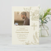 Wijdingsfoto uitnodiging (Staand voorkant)