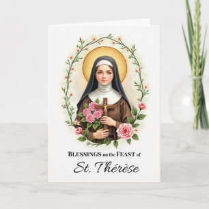 Wijdingsrozen op de feestdag van Sint-Theresia van Kaart