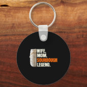 Wijf Moeder Sourdough Legende Grappige Moeder Sour Sleutelhanger (Voorkant)