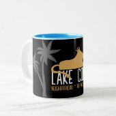 Wijk Lake Como Tweekleurige Koffiemok (Voorkant links)