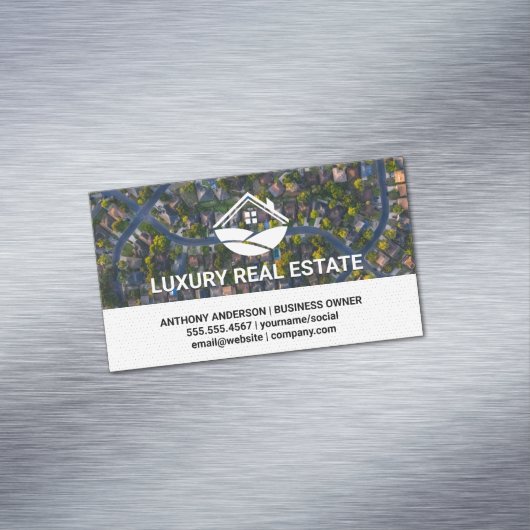 Wijk | Vogelperspectief Magnetisch Visitekaartje (Voorbeeld)