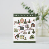 Wijkvakantie feest briefkaart (Staand voorkant)