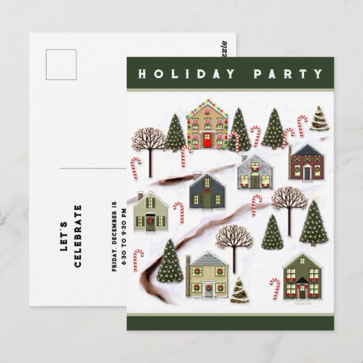 Wijkvakantie feest briefkaart (Voorkant / Achterkant)