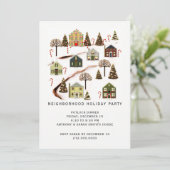 Wijkvakantie feest kaart (Staand voorkant)