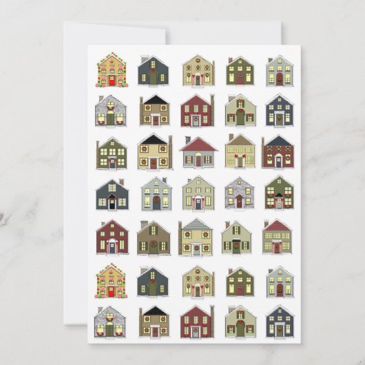 Wijkvakantie feest kaart (Achterkant)