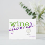 Wijn Aficionado Briefkaart (Staand voorkant)