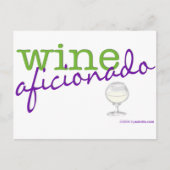 Wijn Aficionado Briefkaart (Voorkant)